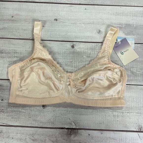 Trulife Naturalwear Mastectomy Bra Womens 38C Nude Beige Wireless 210 - Picture 1 of 13